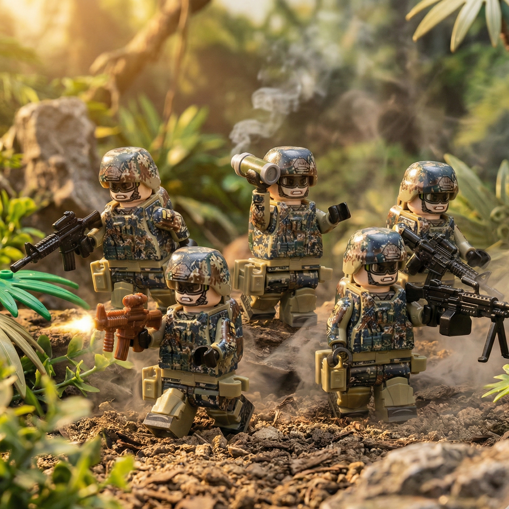 U.S. Army Rangers - Marpat Camo (5 Figures)