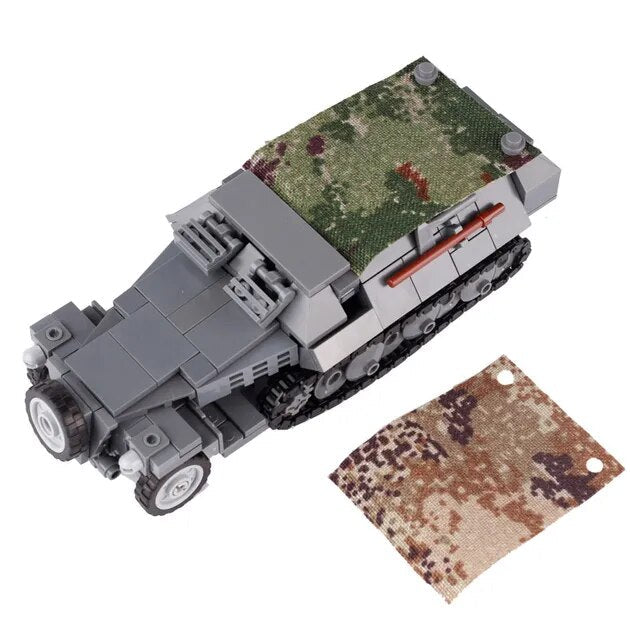 Military Armored Car Building Blocks Solider Figures Gifts Toys Weapons Guns Tank Medical Ambulance Fortress Off-Road Vehicle