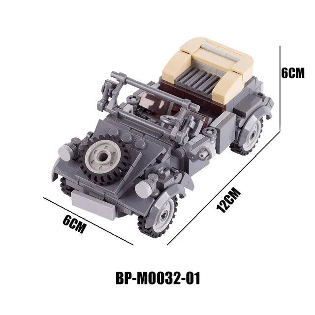 Military Armored Car Building Blocks Solider Figures Gifts Toys Weapons Guns Tank Medical Ambulance Fortress Off-Road Vehicle