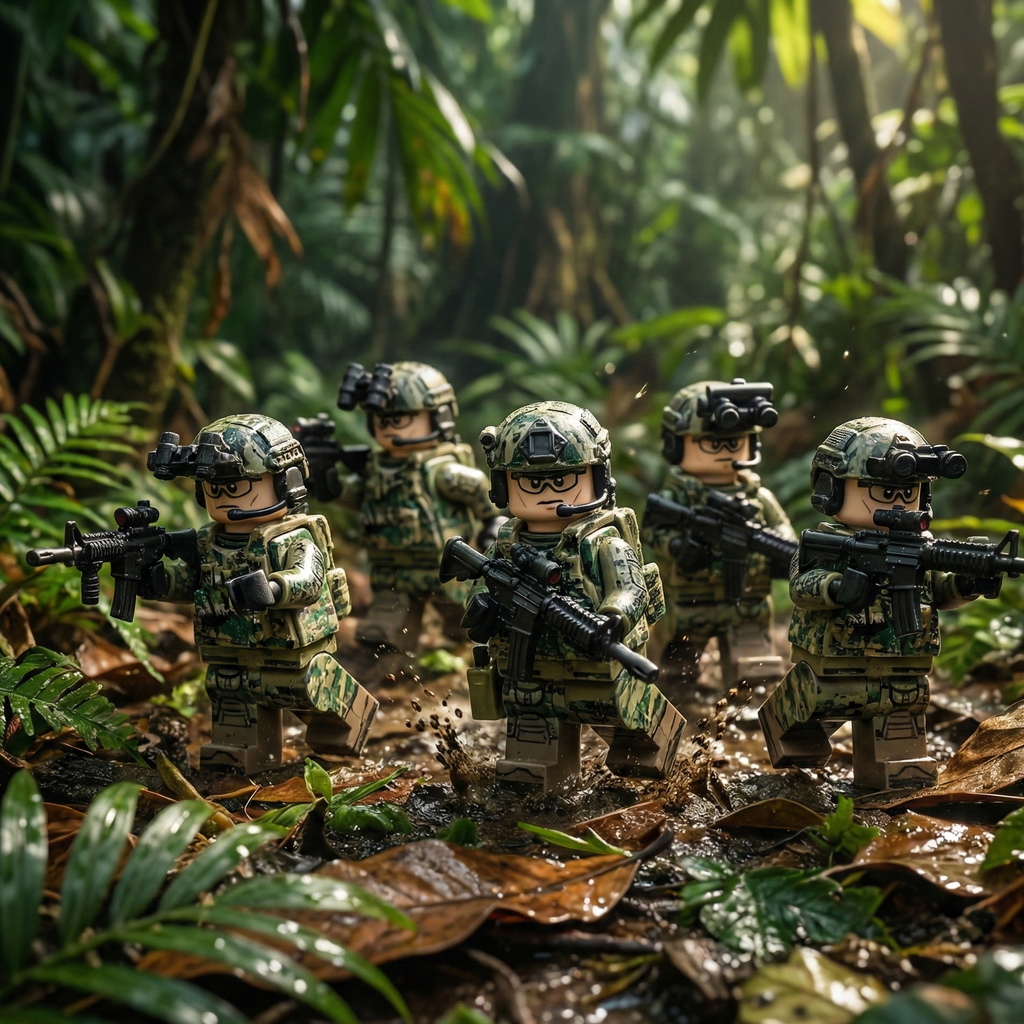 U.S. Army Rangers - Jungle Camo (5 Figures)