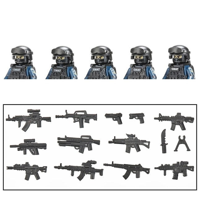 U.S. SWAT Team (5 Figures)
