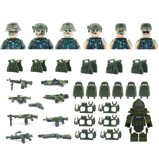 U.S. CIA Special Operations Group - Woodland Camo (6 Figures)