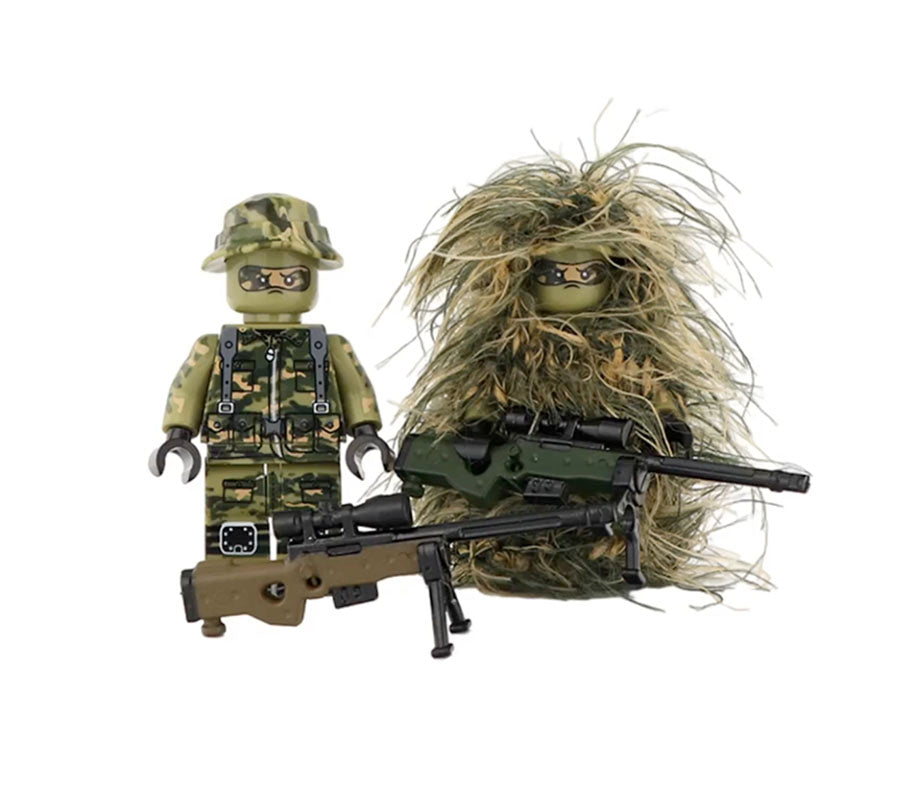 U.S. Marine Scout Snipers - Ghillie Suit Team (3 Figures)