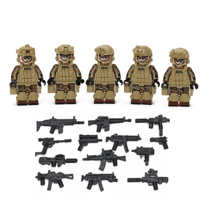 U.S. Navy Seals - Flecktarn Camo (5 Figures)