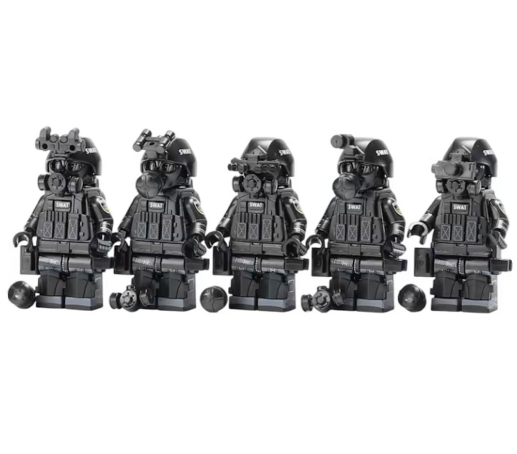 Chinese SWAT Team (5 Figures)