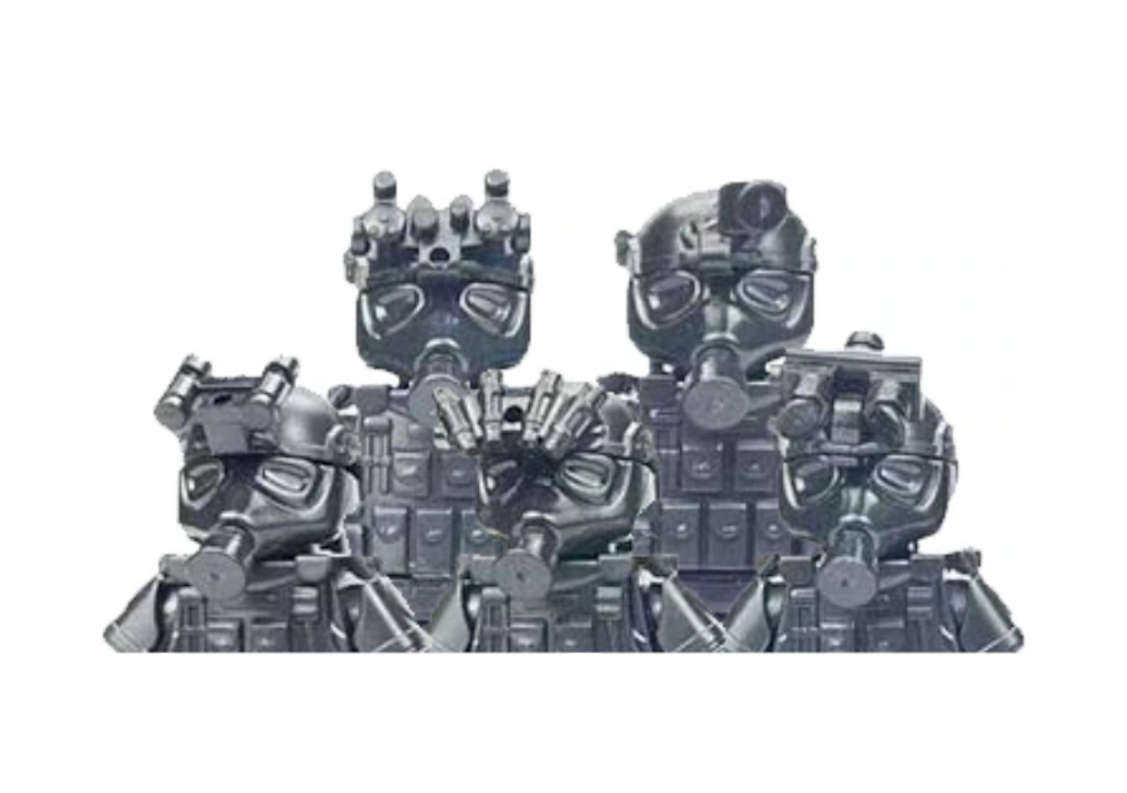 SWAT Chemical Defense Team (5 Figures)