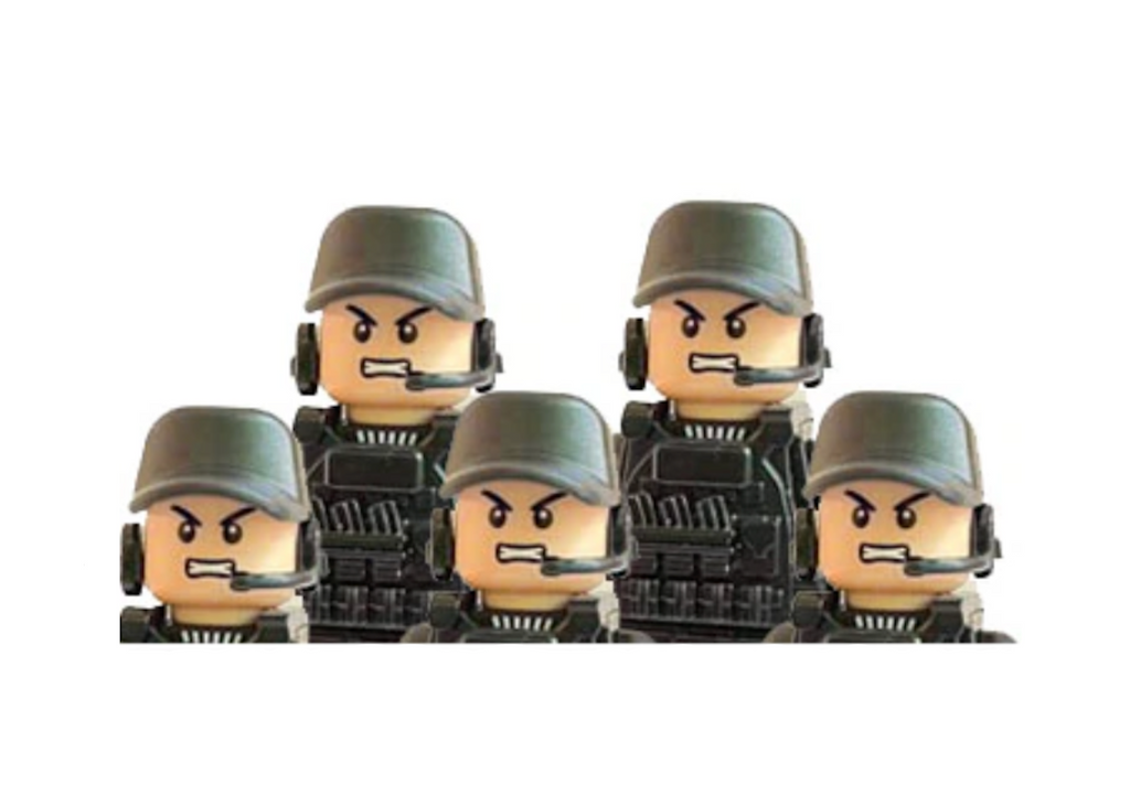 MOC Black SWAT Police Soldiers Building Blocks Camouflage Gun Weapons Helmets Night Vision Scope Tent Vest Troops Bricks Toys