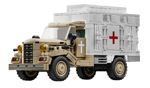World War 2 WW2 Army Military Soldiers SWAT Ambulance Vehicle Assemble Building Blocks Bricks Children's Toys Gift ﻿