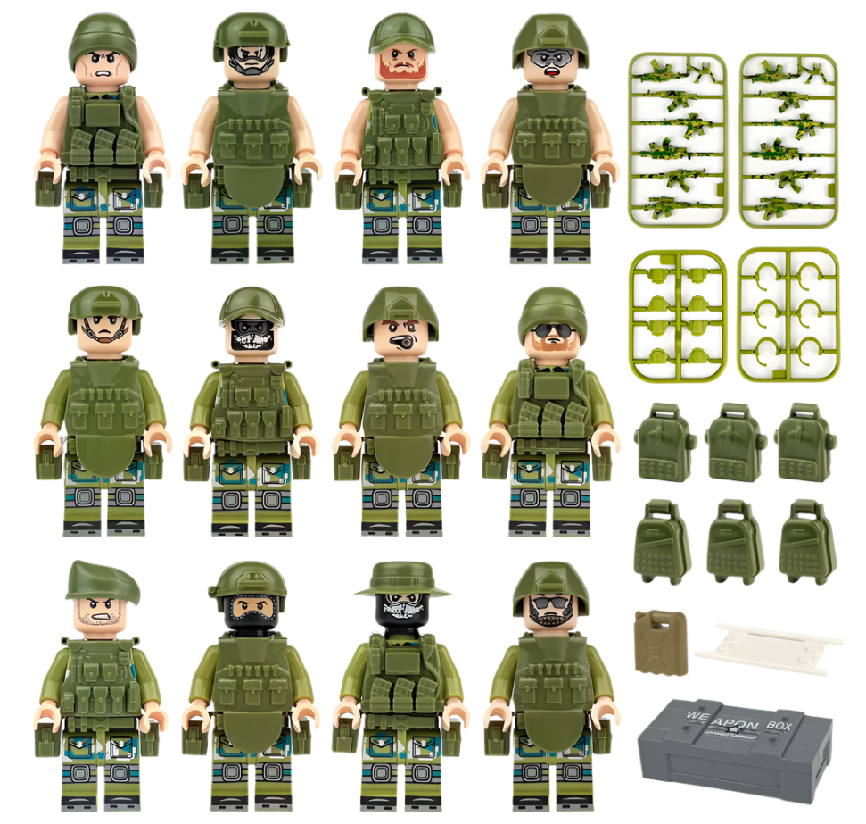 Heavy Assault Mercenary Squad (12 Figures)