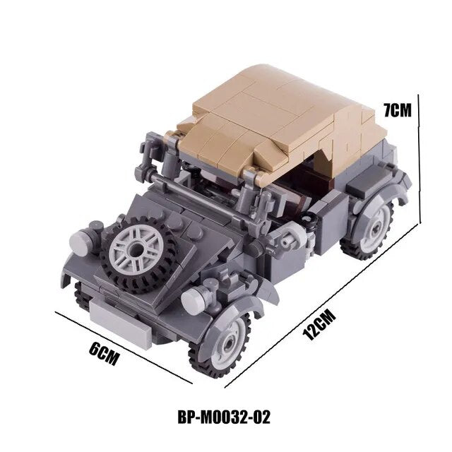 Military Armored Car Building Blocks Solider Figures Gifts Toys Weapons Guns Tank Medical Ambulance Fortress Off-Road Vehicle