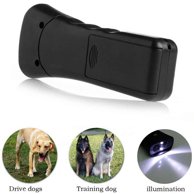 Three in One Pet Dog Driving Sound Stop Barking Training Equipment Led Battery Free Ultrasonic Anti Barking