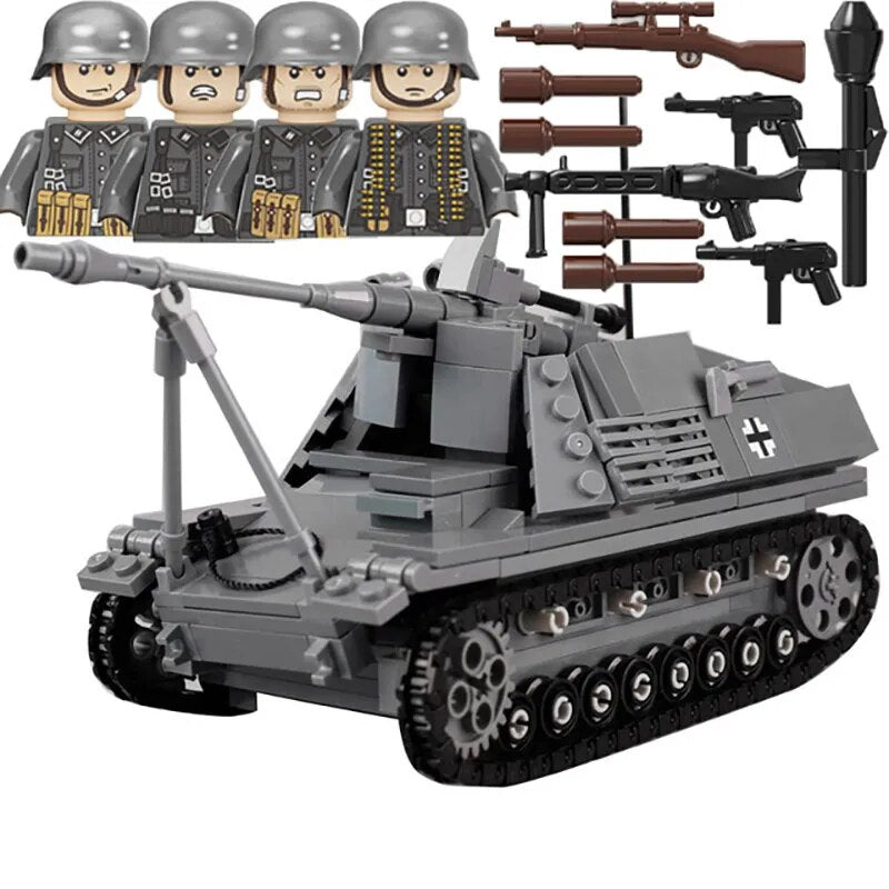 Military Armored Car Building Blocks Solider Figures Gifts Toys Weapons Guns Tank Medical Ambulance Fortress Off-Road Vehicle