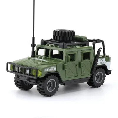 Military Armored Car Building Blocks Solider Figures Gifts Toys Weapons Guns Tank Medical Ambulance Fortress Off-Road Vehicle