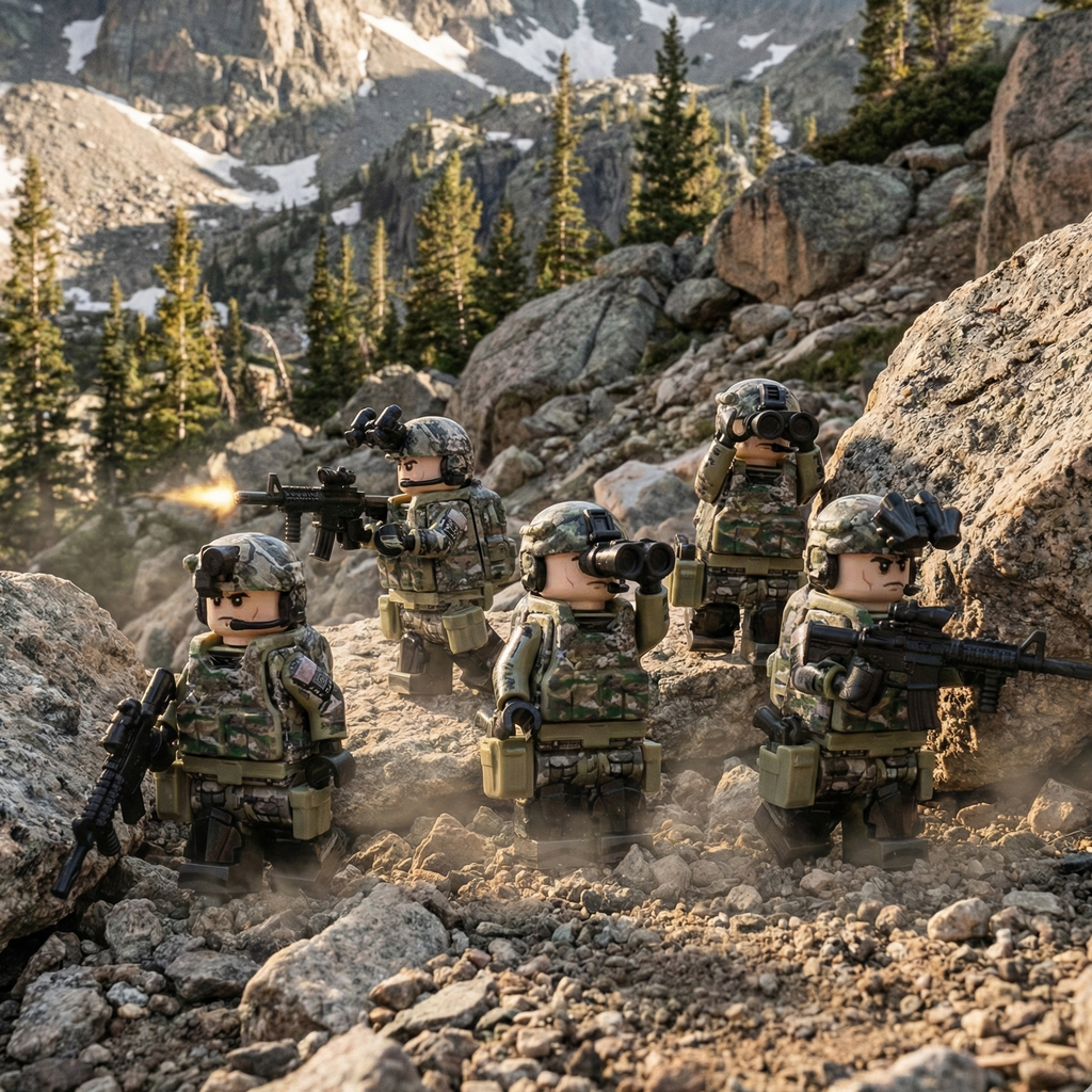 U.S. Army Rangers - Mountain Camo (5 Figures)